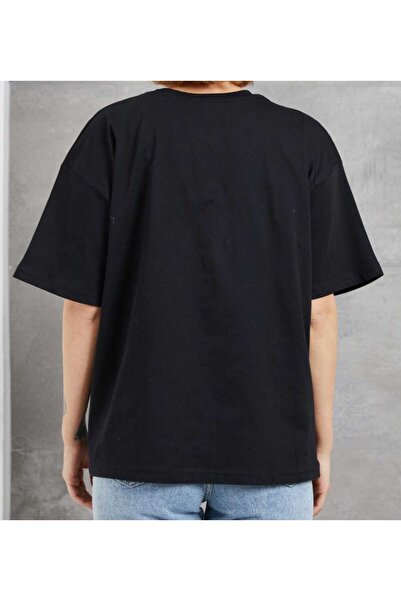 OFLAZ BUTİK HOUSE Teddy Bear Embroidered Oversize T-Shirt Loose Loose T-Shirt
