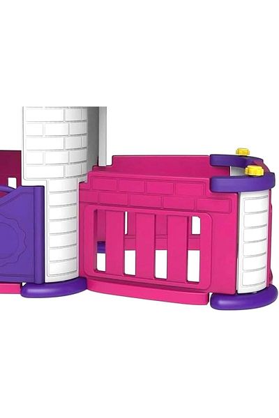 ALBADER Children's Playhouse, Playground for Kids, Playset With Courtyard, Outdoor Garden Toys
