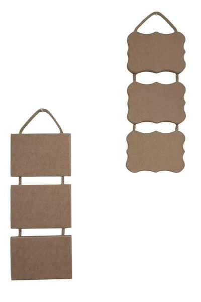 st koleksiyon hobi antika Mdf 2-Piece Decorative Rectangular Door Hanger, Wall Ornament