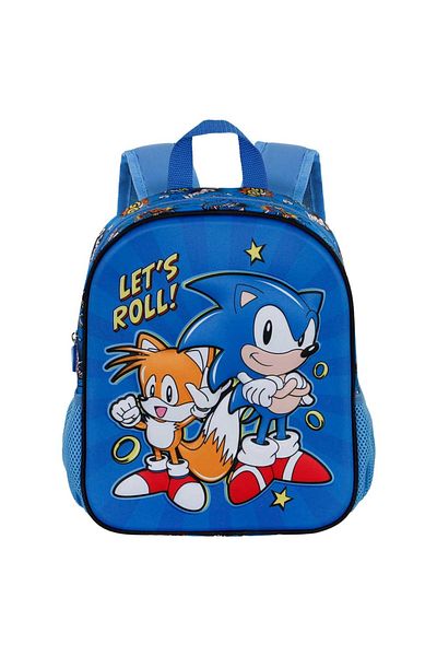 Sonic Preschool backpack Sonic Lets Rolls 3D, 31 x 26 x 11 cm