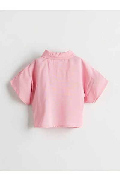 LC Waikiki Lcw Kids Pink Basic Dobby Girl's Shirt