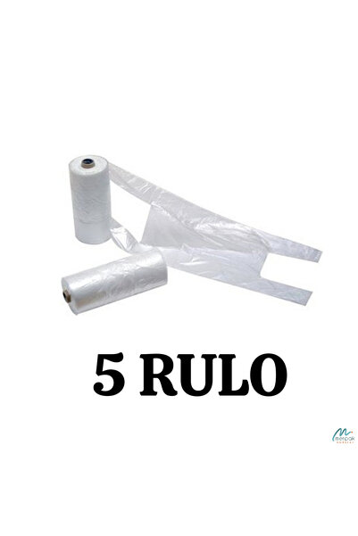 Merpak Ambalaj Rulo Atlet Poşet Orta Boy x5 Rulo Market Manav Poşeti Çöp Poşeti