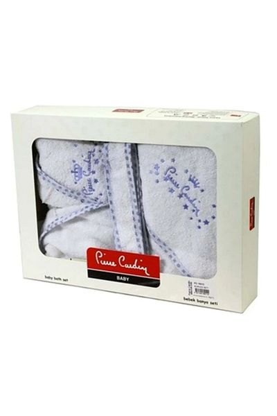 Pierre Cardin طقم روب حمام أزرق