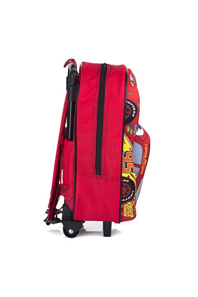 CARS Disney Cars 3 Piston Cup 3D Trolley Backpack, Red, 38 x 28 x 12 cm