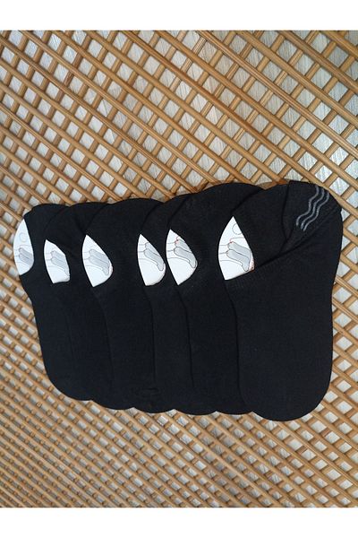Rocks For Seamless Toe 6 Pairs Combed Cotton Heel Printed Sneaker Men's Socks
