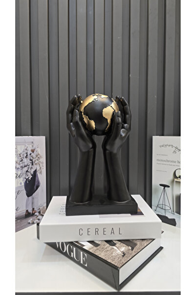 YNSK Dünyayı Ellerinde Tutan Dekoratif Obje