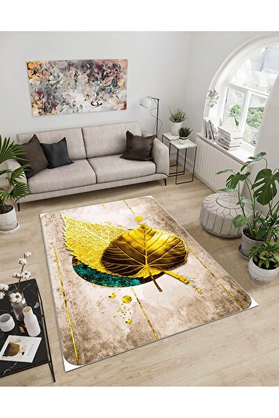 Dijidekor Shine M(266) Mink Fringeless, cu bază anti-alunecare, covor decorat...