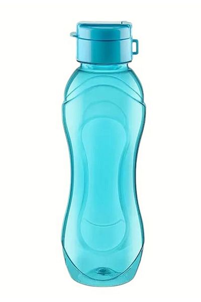usin Turquoise 750 ml Transparent Student Nutrition Water Bottle School Office Gym Hiking Water Bottle Mug Flask