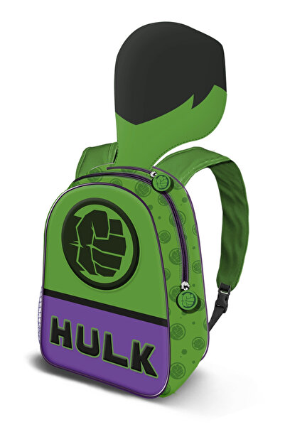 Hulk Ghiozdan gradinita Hulk cu gluga 31 x 26 x 11 cm
