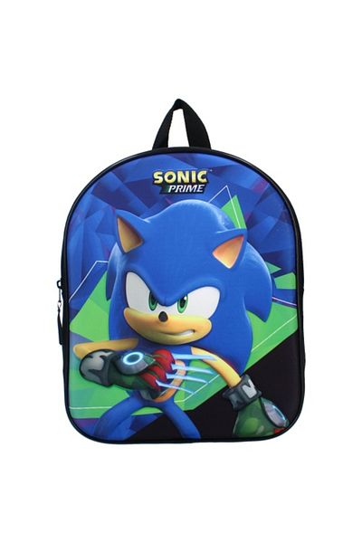 Sonic Ghiozdan gradinita 3D Sonic Prime Time, 32 x 26 x 11 cm