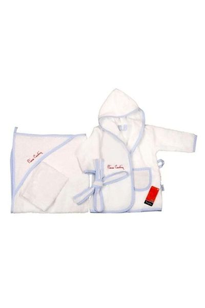 Pierre Cardin طقم روب حمام أزرق