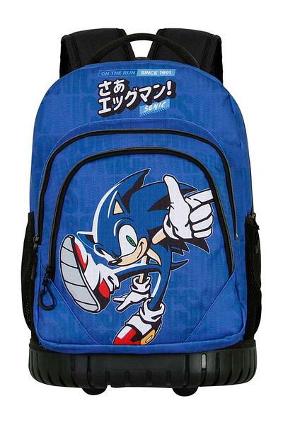 Sonic Ghiozdan Troler Sonic The Hedgehog On The Run, 47 x 32 x 27 cm