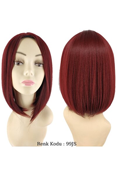 Peruk Ankara Kısa Küt Peruk Fiber Sentetik