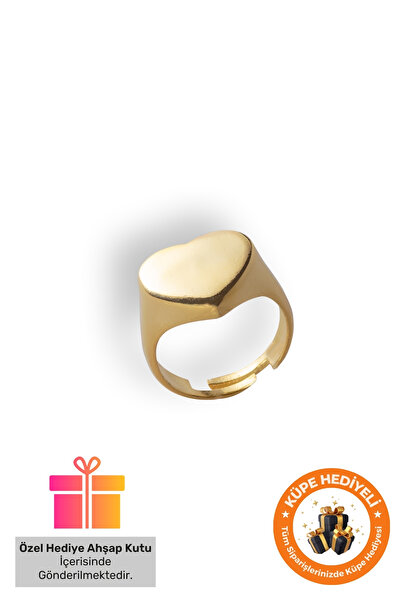 Lucente Jewellery Özel Hediye Kutulu Kalpli 925 Ayar Altın Gümüş Kaplama Ayar...