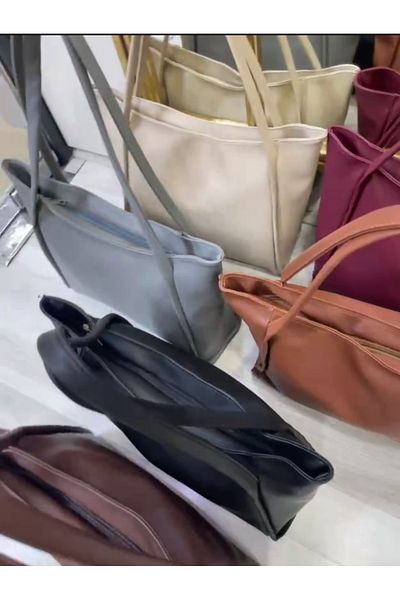 Store Large Size Women's Shoulder Bag with Long Handle