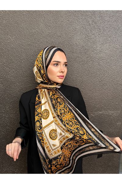 Webinay Home Retro Shawl Ethnic Pattern New Season Woven Silk Voile Shawl