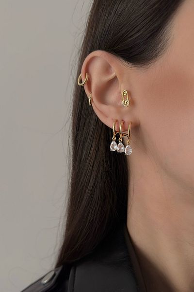 Okko Store Dangle Drop Stones 2'Li Earrings