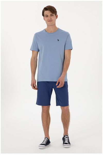 U.S. Polo Assn. Ανδρικό μπλουζάκι με κανονική εφαρμογή polo assn με λαιμόκοψη