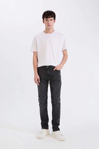 DeFacto D5480 DENIM Pedro Slim Fit Skinny Fit Κανονική μέση στενή παντελόνι τζιν