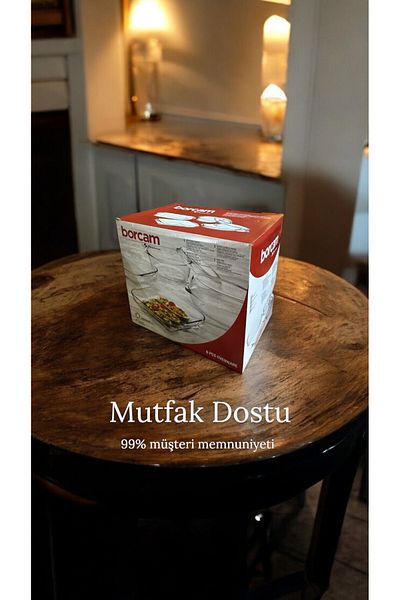 Paşabahçe 6 Piece Pyrex Pot and Tray Set Bibliotheca.