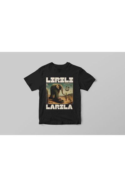 SVART WEAR Lirili Larila - Tricou pentru copii cu design italian Brainrot