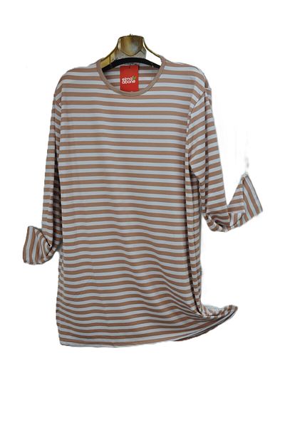 elma abone New Season Striped Combed Tunic
