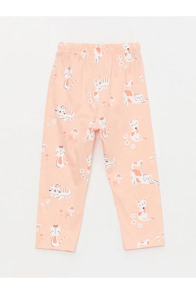 LC Waikiki Πιτζάμες LCW baby Pink Baby Girl με στάμπα ΚΑΤΩ