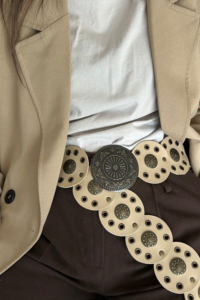 keisy Γυναικεία ζώνη με αγκράφα Bohemian Locket