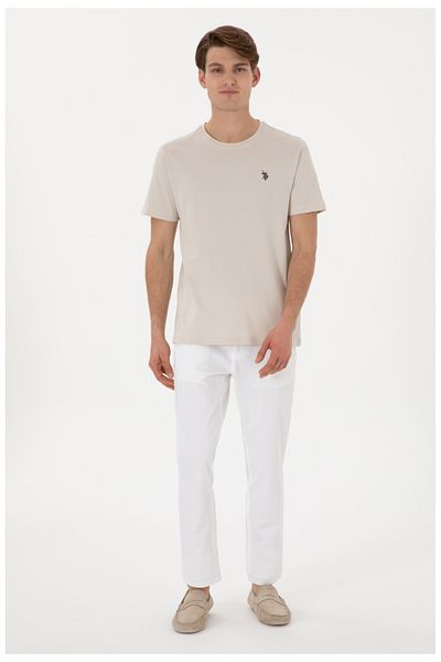 U.S. Polo Assn. Ανδρικό μπλουζάκι με κανονική εφαρμογή polo assn με λαιμόκοψη