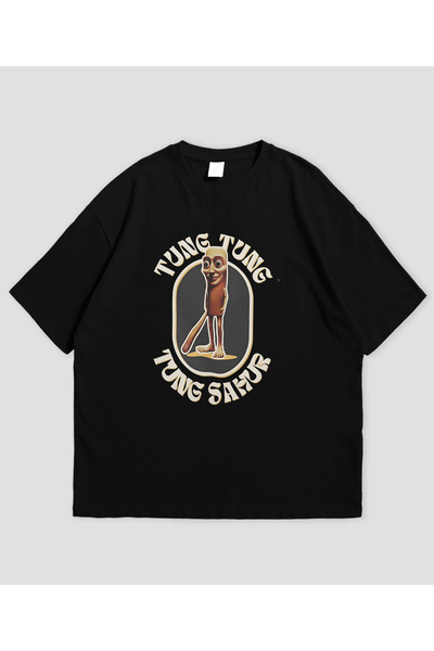 SVART WEAR Tricou oversize unisex cu design italian Brainrot