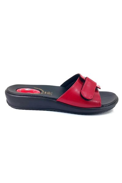 Ceyo 9200-12 Heel Spur Feature Slippers-Red