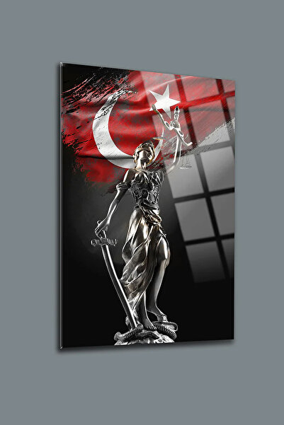 Genel Markalar Avukat Ofisine Hediye Themis Heykeli Adalet Heykeli KIRILMAZ CAM TABLO EV OFİS İŞ YERİ HEDİRYESİ