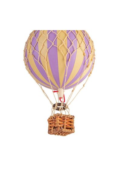 Authentic 1928 Hot Air Balloon Decoration, Authentic Models, Floating The Skies, Lavender, 8.50x8.50x13 Cm
