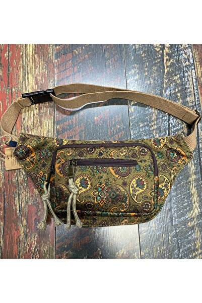 Street Bag Ethnic Authentic Bohemian Daily Travel Waist Bag Multi-Pocket Water Resistant