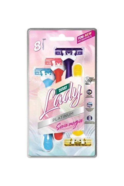 Derby Lady Platinum 2 Bıçaklı 8 Li Paket