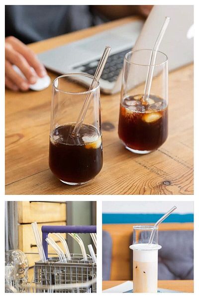 AKCAKESE Transparent 5-Piece Glass Slanted Pipette