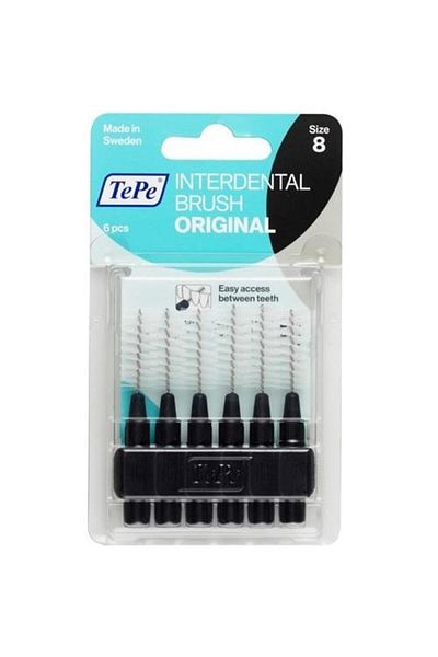 TePe Blister Interface Brush 6 Pcs Black Delist