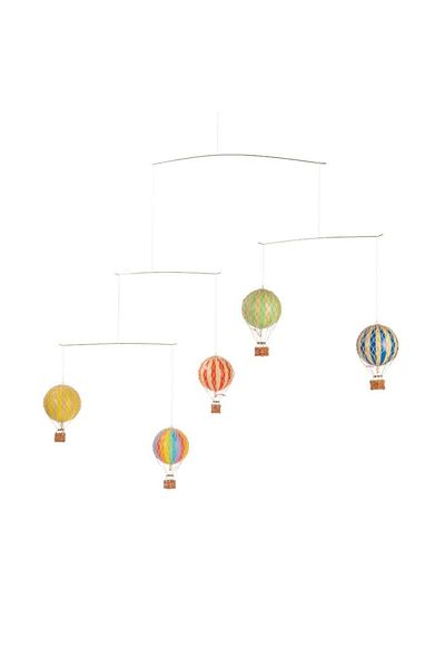 Authentic 1928 Hot Air Balloon Decoration Set, Authentic Models, Silver, 66.50x8.80x85 Cm