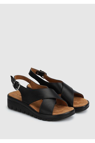 Eclipse Black Women's Flat Sandals