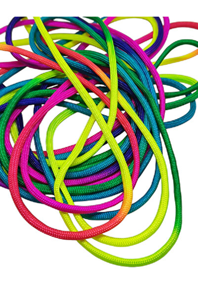 PARACORD Firebird 4 mm Paracord İplik Gökkuşağı Renk 10 Metre