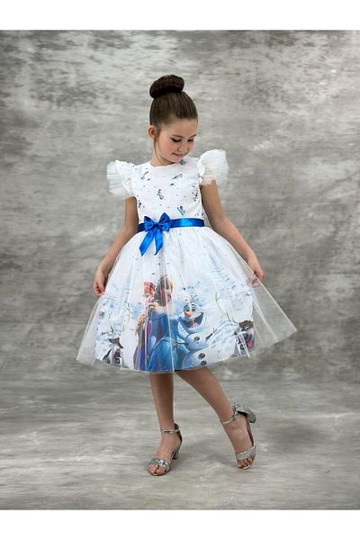 esmacamoda Rochie fetita ELSA culoare alba
