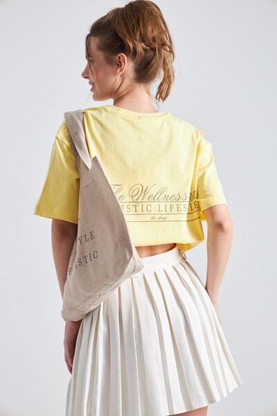 GIA - ART The Wellness Era Ženska majica sa štampanjem, 100% pamuk, oversize