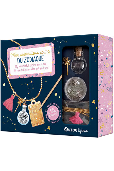 Auzou Set creativ pentru bijuterii cu zodii, Colierul meu minunat cu zodii, 6...