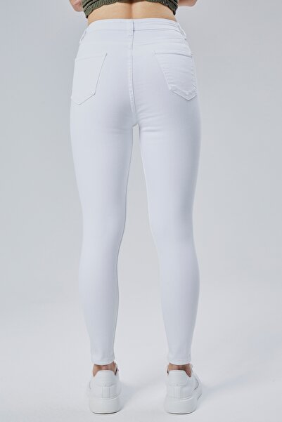 geenz manifacture High Waist Tight Power-Lycra Tightening Laser Ripped Steel Jeans