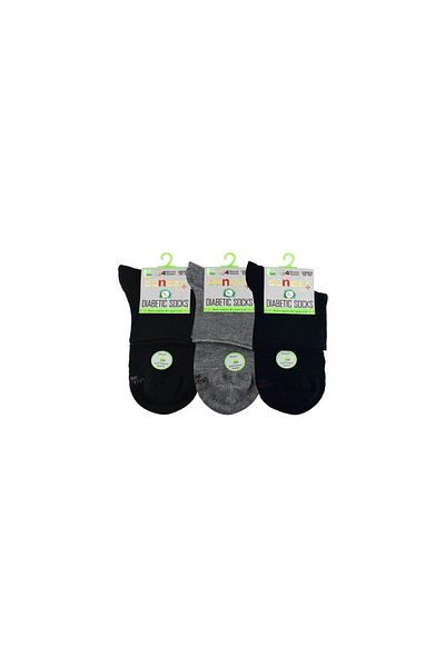 Dündar Γυναικείες Unisex Bamboo Conch Diabetic Socks 0614 - 6 Τεμάχια