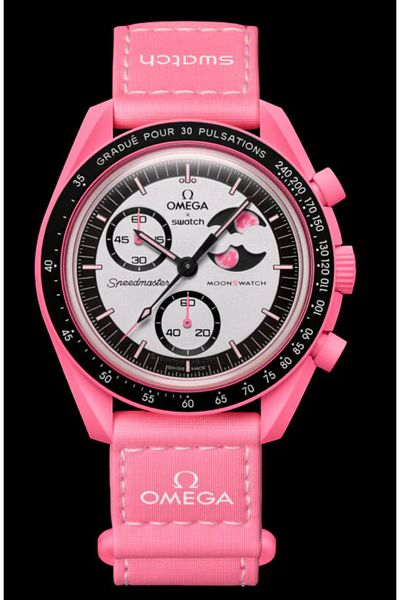 Swatch Omega X Swatch Mission to the Pink Moon Phase So33P700 Limited Edition