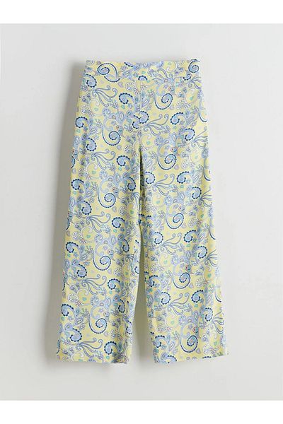 LC Waikiki Lcw Eco Yellow Girls' Trousers with Elastic Waist