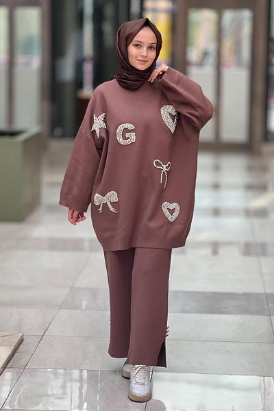 Ghisa Stone Emoji Embroidered Knitwear Sweater