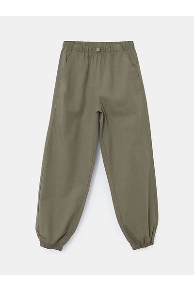 LC Waikiki Lcw Eco Khaki Girl's Jogger Pants with Elastic Waist