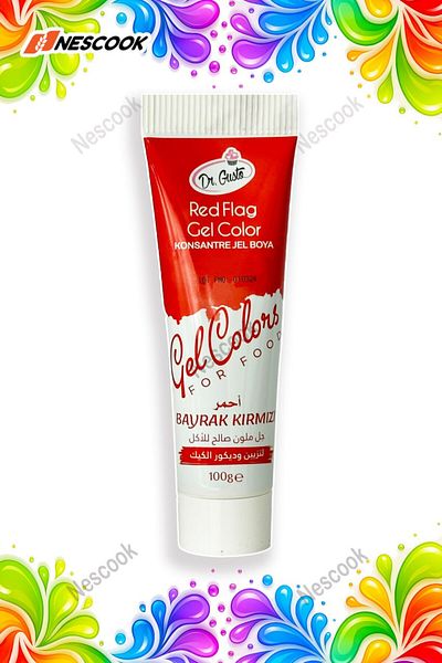 nescook Red Tube Gel Paint 100 Gr